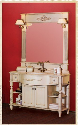 Migliore Kantri L128 cm комплект мебели для ванной без раковины и столешницы