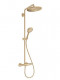 Душевая система Hansgrohe Croma Select S Showerpipe EcoSmart 26891140 с термостатом (бронза) (26891140)