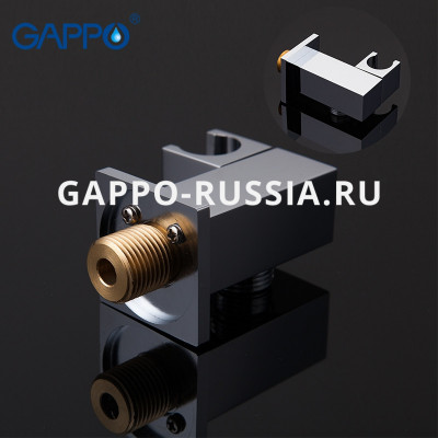Смеситель с гигиеническим душем Gappo Jacob однорычажный хром (G7207)