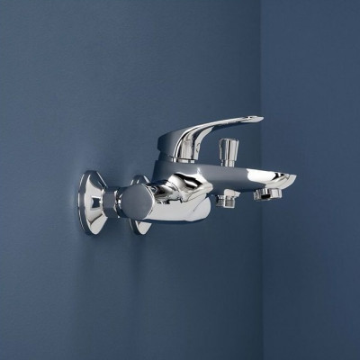 Смеситель для ванны Aquanet Techno SD90881 187208 хром настенный