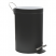 WasserKRAFT K-635BLACK ведро с педалью 5L, черный/хром