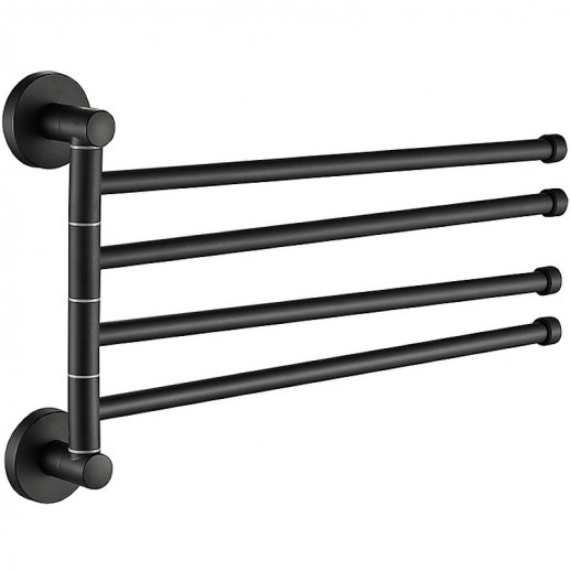 Полотенцедержатель Haiba HB8714 поворотный (металл) черный