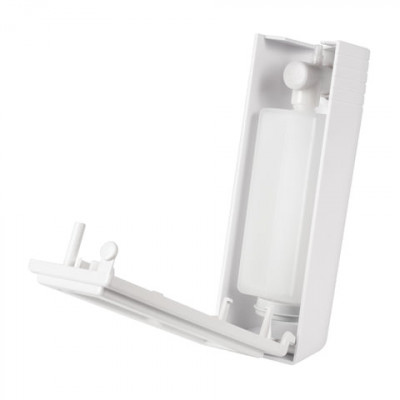 Диспенсер для жидкого мыла LAIMA, НАЛИВНОЙ, 0,38 л, белый, ABS-пластик, 603923