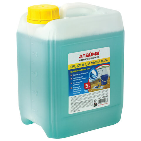 Средство для мытья пола 5 кг, ЛАЙМА PROFESSIONAL концентрат, "Морской бриз", 602296