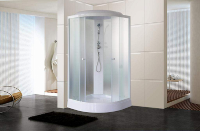 Душевая кабина Parly Tomorrow ET103 100х100х210см, сектор, белый/жемчужный