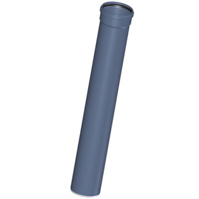 Труба канализационная DN 160, длина 1000 мм, 3-х слойная, шумопоглощающая, с раструбом PKEM, синий POLOPLAST POLO-KAL NG (P2063)
