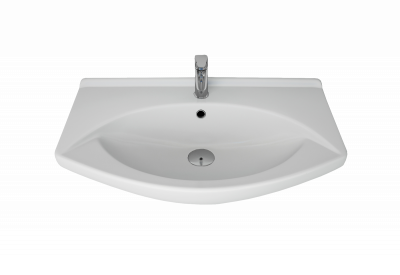 Мебельный умывальник Dreja LAGUNA 75 см, белая керамика