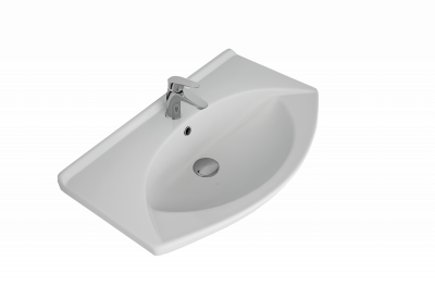 Мебельный умывальник Dreja LAGUNA 75 см, белая керамика