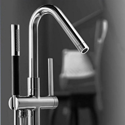 JACOB DELAFON Stillness E994-CP (E97344-CP) смеситель для ванны с душем, напольный, хром