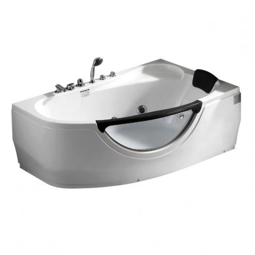 Акриловая ванна GEMY G9046-II B R 171х99х68 см с гидромассажем, белая