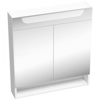 Зеркальный шкафчик в ванную Ravak MC Classic II 70 X000001470 с подсветкой белый глянцевый