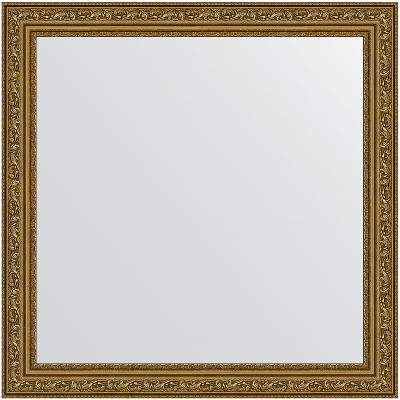 Зеркало настенное Evoform Definite 64х64 BY 3135 в багетной раме Виньетка состаренное золото 56 мм