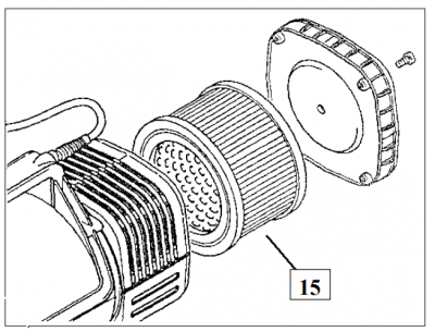 Igeba фильтр воздушный 108*75*64 к генератору холодного тумана НЕБУЛО