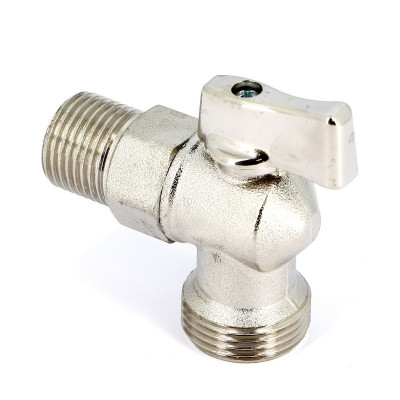 Кран шаровой НН UNI-FITT для подключения стиральных/посудомоечных машин 1/2"х3/4" угловой (181N2300)