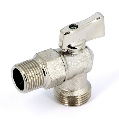 Кран шаровой НН UNI-FITT для подключения стиральных/посудомоечных машин 1/2"х3/4" угловой (181N2300)