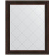 Зеркало настенное Evoform ExclusiveG 124х99 BY 4377 с гравировкой в багетной раме Темный прованс 99 мм  (BY 4377)