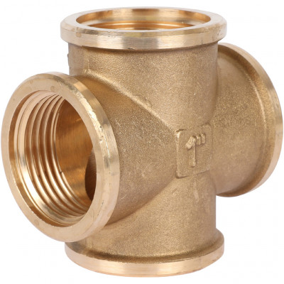 Крестовина STOUT латунь резьбовая ВВ 1" SFT-0030-000001