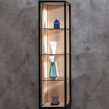 Шкаф-пенал в ванную Boheme Armadi Art Loft 30 896-L подвесной Light wood