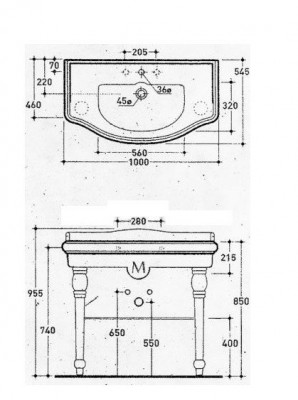 MIGLIORE BELLA 20707 консоль напольная с решеткой, 100 см, хром