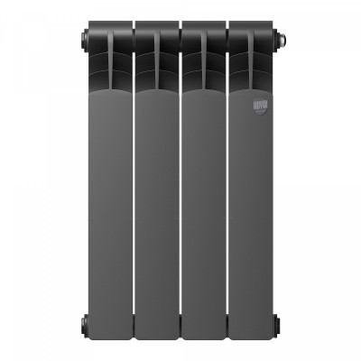 Радиатор биметаллический Royal Thermo Revolution Bimetall 500 2.0/Noir Sable, 4 секции