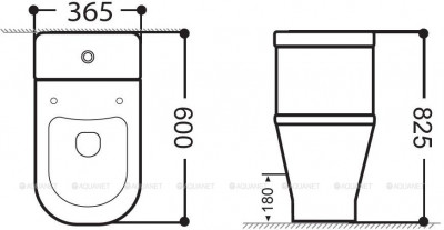 Чаша унитаза Aquanet Fine Rimless FINE-C Soft Close напольная белый (00273786)