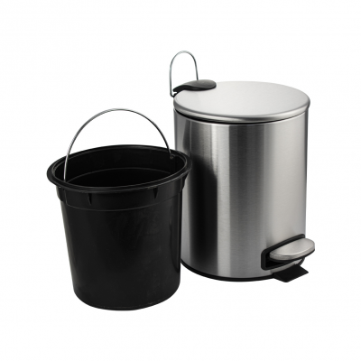 Ведро для мусора Санакс 10500, нержавеющая сталь 5 л, сатин