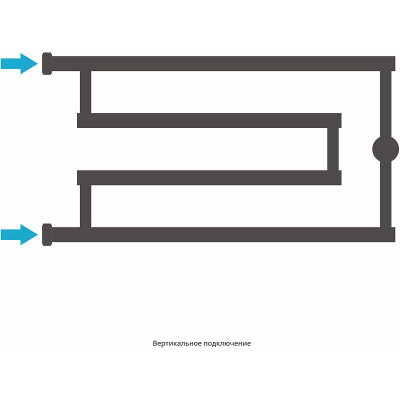 Полотенцесушитель водяной Сунержа High-Tech+ G 320x650 00-4051-3265 хром лесенка