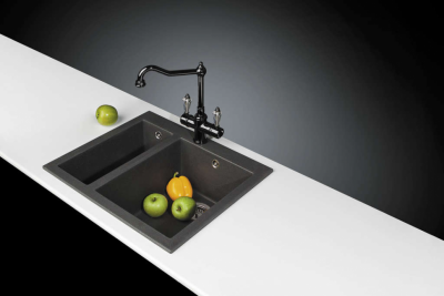 Мойка OMOIKIRI BOSEN 59-2-PL Tetogranit платина прямоугольная 590x500 (4993224)