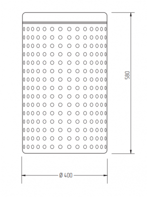 Корзина для белья 72л MIGLIORE Complementi 21995, золото (большая)