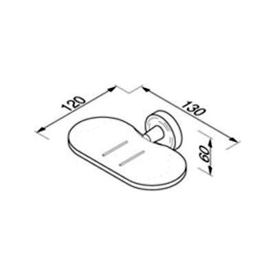 GEESA Standart Hotel 5158 мыльница с настенным держателем