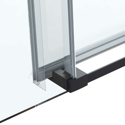 Душевой уголок Vincea Como Soft 120x80 VSR-1CS8012CLB п-ль черный стекло прозрачное
