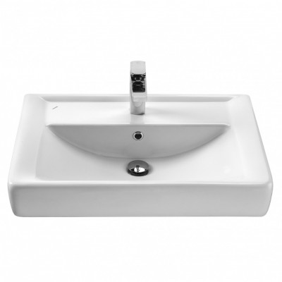 Мебельная раковина Aquaton Santek Тигода 70 (1WH302083), фарфор, белый, глянцевая
