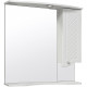 Зеркало со шкафчиком Runo Милано 75 R УТ000002098 с подсветкой белое прямоугольное  (УТ000002098)