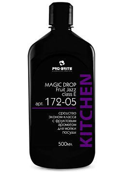 Pro-brite 172 Magic Drop class E. Fruit Jazz средство эконом-класса с фруктовым ароматом для мойки посуды
