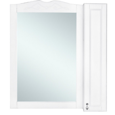 Зеркало для ванной со шкафом Orange Classic 85 Белое (F7-85ZS3)