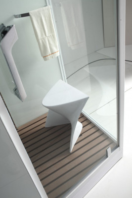 Душевая кабина Orans SR-89105LS белая, с баней