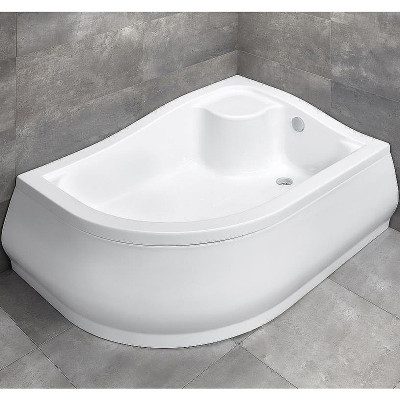 Акриловый поддон для душа Radaway Korfu E 100x80 R 4E81400-03R белый асимметричный