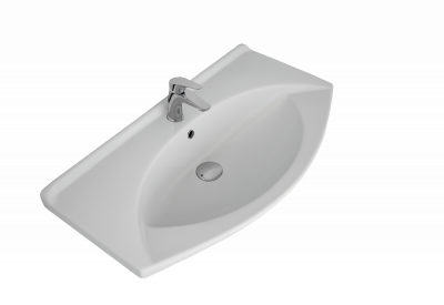 Мебельный умывальник Dreja LAGUNA 85 см, белая керамика