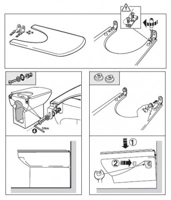 ROCA Dama Senso 806511004 крышка для биде, белая