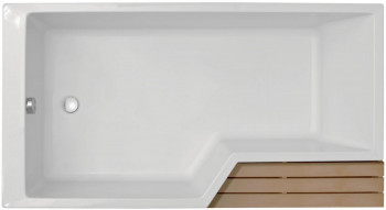 Акриловая ванна Jacob Delafon Bain Douche NEO 150х80 E6D119L-00 асимметричная белый