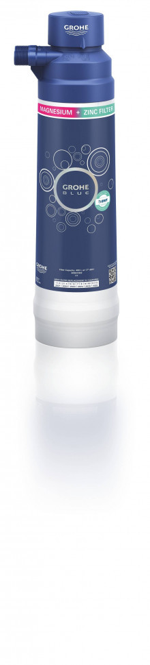 Фильтр GROHE Blue, ресурс 400 л, обогащение воды магнием и цинком (40691002)
