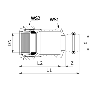 Viega Соединительный элемент Sanpress