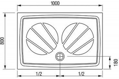 RAVAK Galaxy Pro XA03A401010 Поддон душевой Gigant Pro-100, белый, литой мрамор