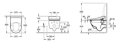 Villeroy&Boch SUBWAY 2.0 56001001 унитаз подвесной
