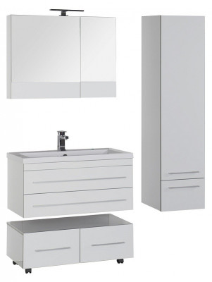 Aquanet Нота 90 00165371 зеркало без светильника, белое (камерино)