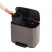 Brabantia Bo 121203 мусорный бак с педалью (11 л + 23 л), платиновый