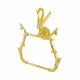 MIGLIORE Luxor 26227 фигурный полотенцедержатель-кольцо, золото  (26227)