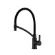 Смеситель для кухни с гибким изливом Haiba HB73644-7, черный  (HB73644-7)