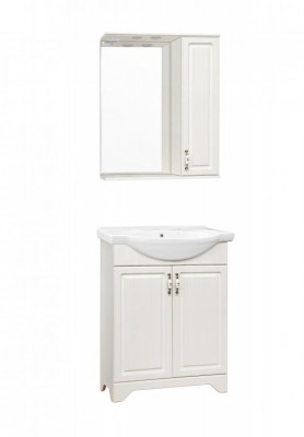 Тумба Style Line Олеандр-2 65 Люкс (ЛС-00000199) с раковиной, рельеф пастель