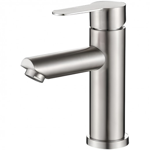 Смеситель для раковины Haiba HB10801 с гайкой (нерж сталь)